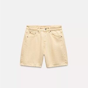 NWT Zara TRF Mid-Rise Denim Shorts